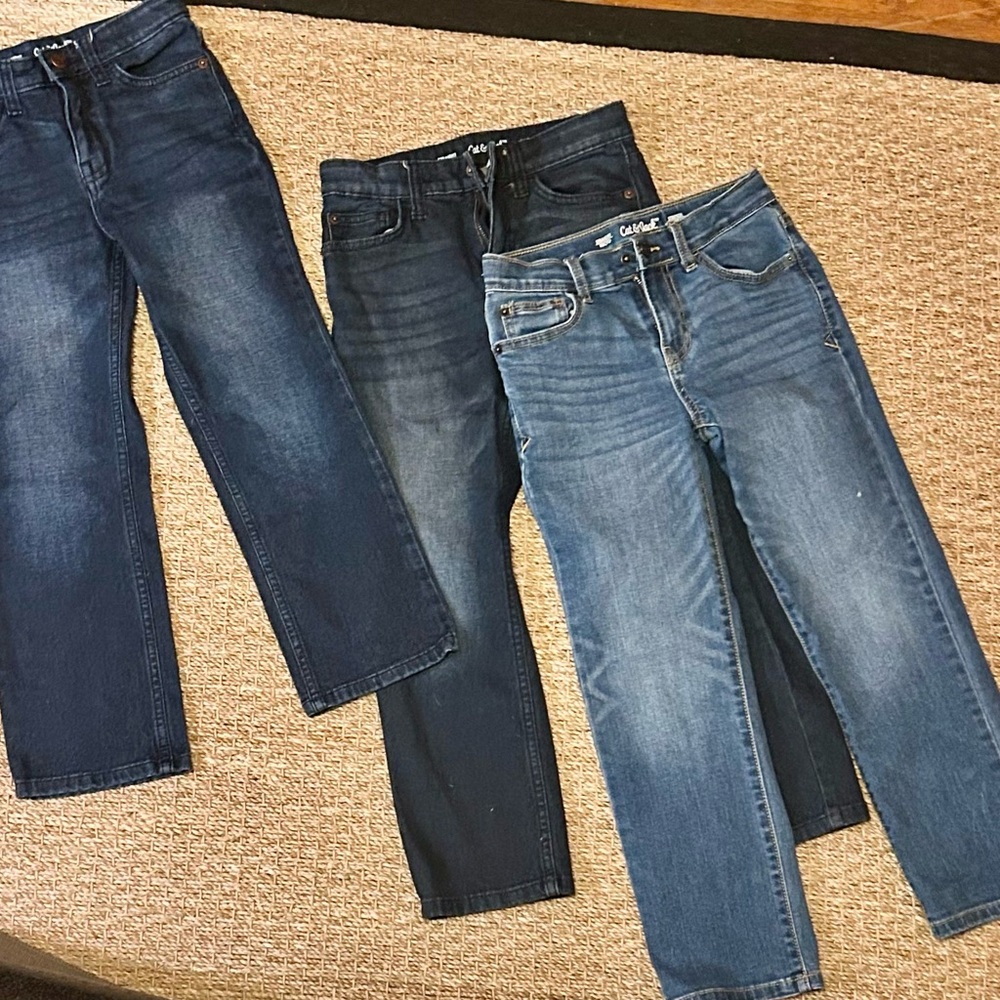 Kids Denim Jeans Bundle (3 Pairs) | Cat & Jack + More | Straight Leg